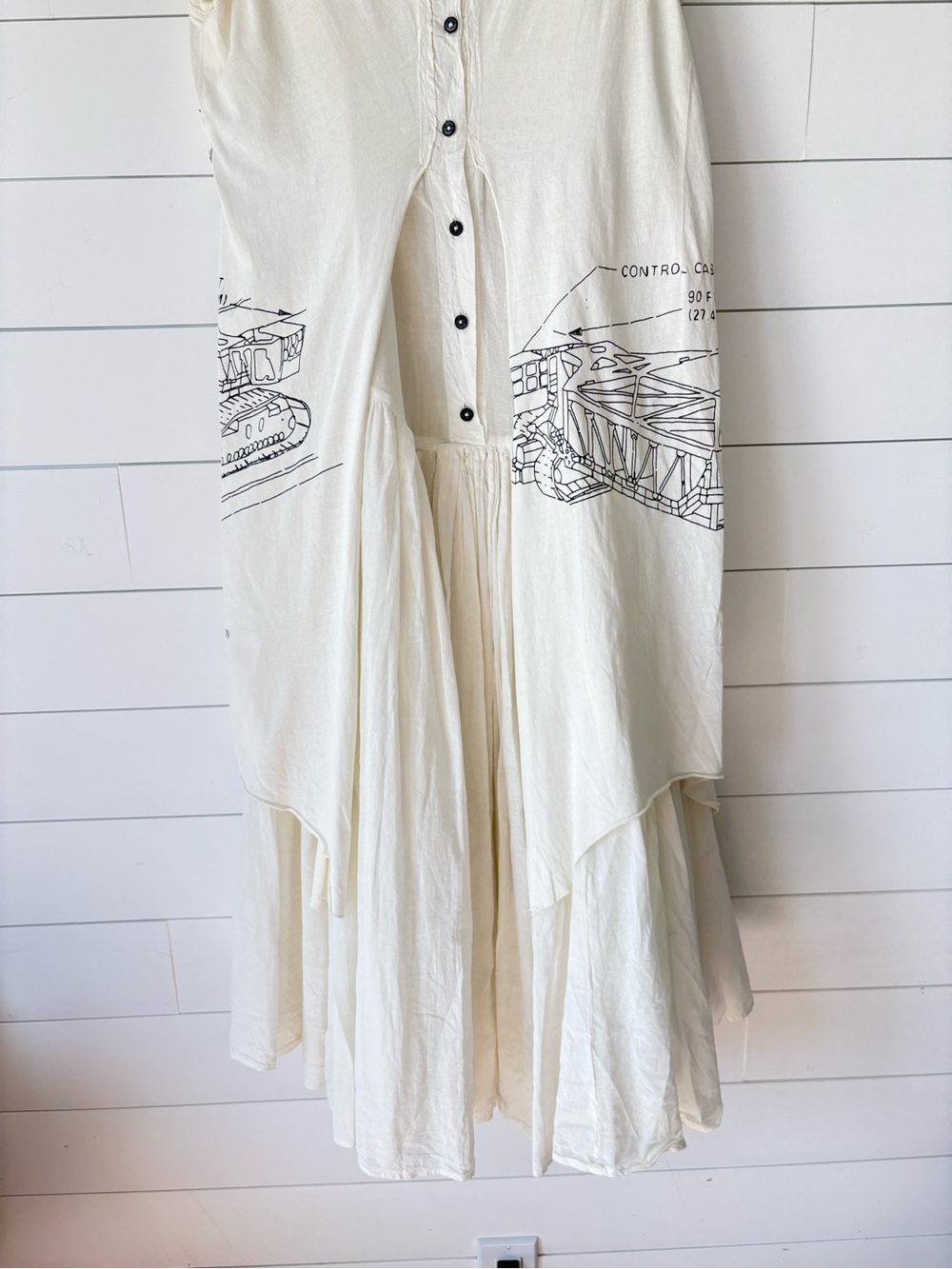 Rundholz Dip NASA Graphic Layered Lagenlook Dress Women’s S Germany - Picture 10 of 16